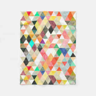 PixDezines BOHO GEOMETRIC/einstellbar Fleecedecke