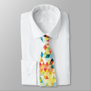 PixDezines Boho Geometrisch/verstellbare Dreiecke Krawatte