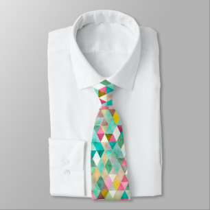 PixDezines Boho geometrische/drehbare Dreiecke Krawatte