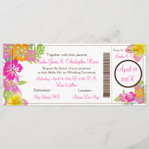 PixDezines Bordkarte Hibiscus Leis/diy Hintergrund Einladung