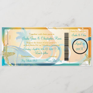 PixDezines Bordkarte+Wellen Einladung