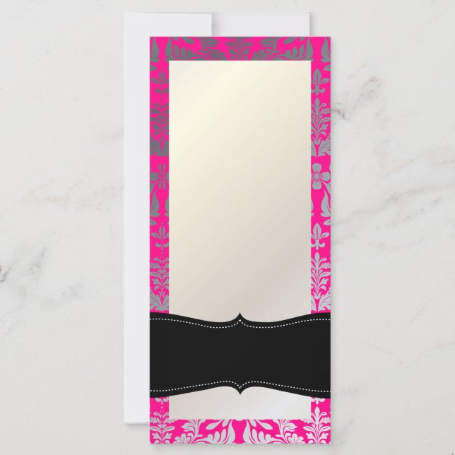 PixDezines Boroque Damask/Silver/DIY Hot-Pink (Vorderseite)