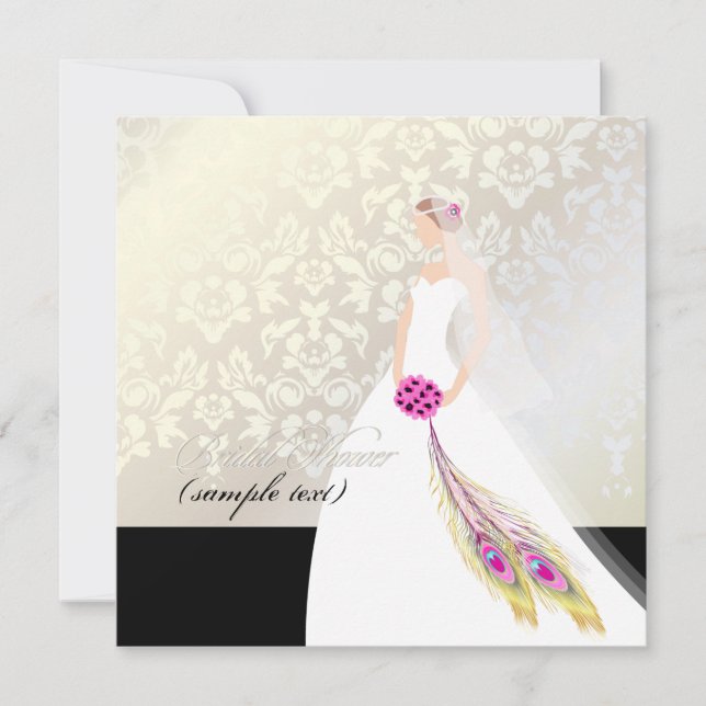 PixDezines Bride 2 B Einladung (Vorderseite)