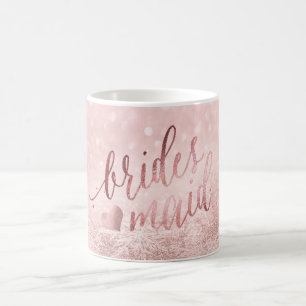 PixDezines Bridesmaid/Imitate Rose Gold/Moderne Sc Kaffeetasse