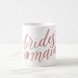 PixDezines Bridesmaid/Imitats Rose Gold/Modernes D Kaffeetasse
