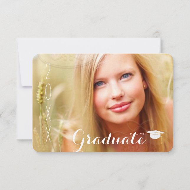 PixDezines Cap/2018 Grads/DJ-Schriftart Einladung (Vorderseite)