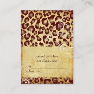 PixDezines Cartes de la place Vintage du Leopard,