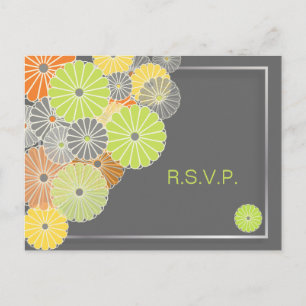 PixDezines Cartes postales Kiku RSVP/pour les invi