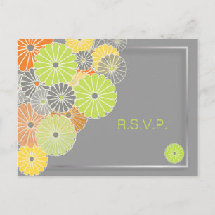 PixDezines Cartes postales Kiku RSVP/pour les invi
