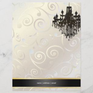 PixDezines Chandelier Wirbel/Perlweiß Flyer
