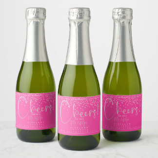 PixDezines Cheers Blush Pink Confetti+Hot Pink
