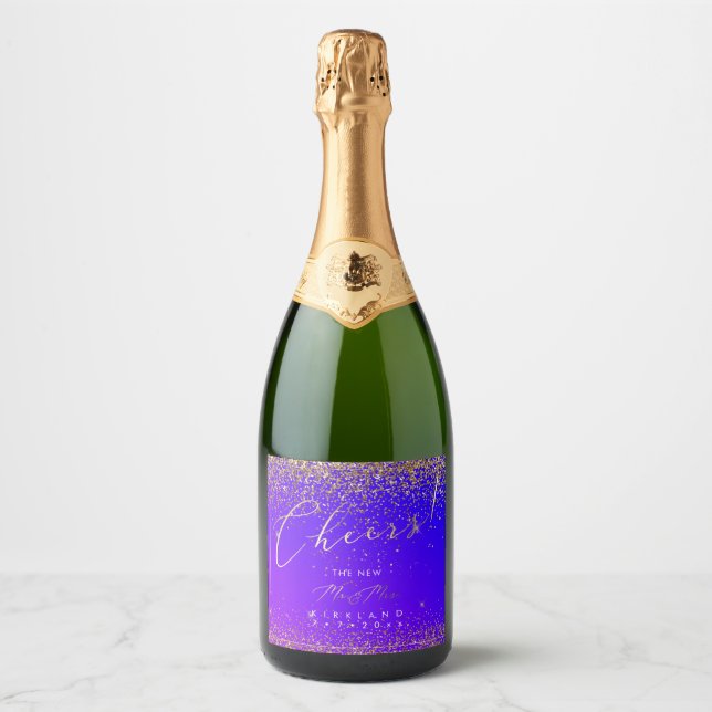 PixDezines Cheers Gold Glitzer Ultra Violet (Vorderseite)
