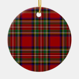 PixDezines clan stewart tartan Keramik Ornament