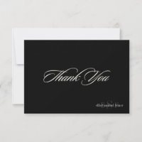 PixDezines Classic Monogramm Danke, Karten, flach