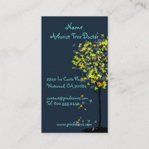 PixDezines coupe-arbres Cartes de visite/paysagist