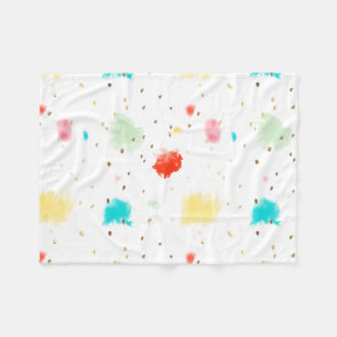 PixDezines Cupcake Sprinkles/Imitats Gold Fleecedecke