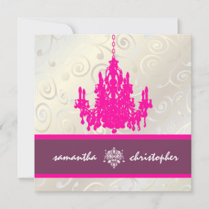 PixDezines Cupcakes Wirbel + Kronleuchter Einladung