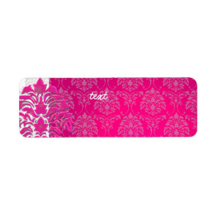 PixDezines Damask 1, heißrosa