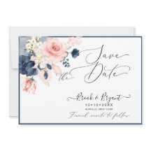 PixDezines Datum speichern H2 Dusty Blue Blush Ros