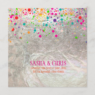 PixDezines dazzelte/Regenbogen-/DIY-Event/Farbe Einladung