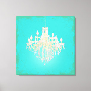 PixDezines DIY Background/Crystal Chandelier Leinwanddruck