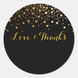 PixDezines-DIY-Farb-/Blindfarben/Goldflecken Runder Aufkleber