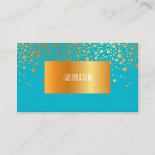 PixDezines DIY Farbe/blendete ImitatgoldSpecke Visitenkarte