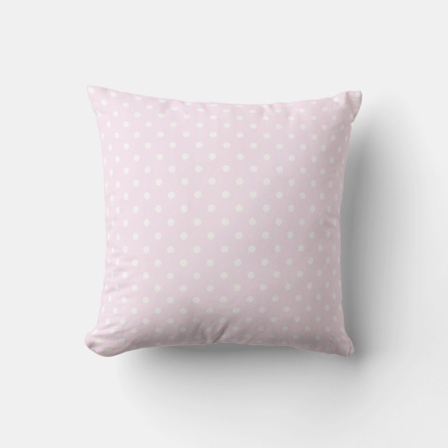 PixDezines DIY Farbe/einstellbare Polka Punkte Kissen (Vorderseite)