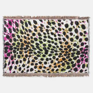 PixDezines DIY Farbe/Gepardendruck Decke