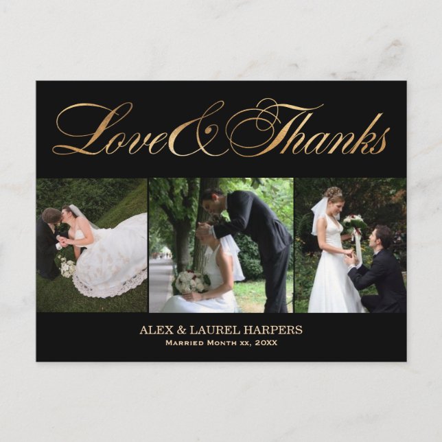 PixDezines DIY Farbe/Hochzeit danke/lustiges Drehb Postkarte (Vorderseite)