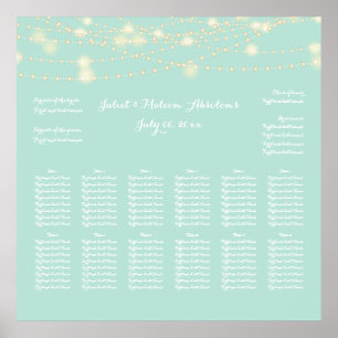 PixDezines DIY Farbe/Lichterketten/Sitzdiagramm Poster