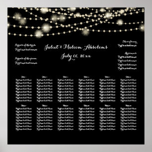 PixDezines DIY Farbe/Lichterketten/Sitzdiagramm Poster