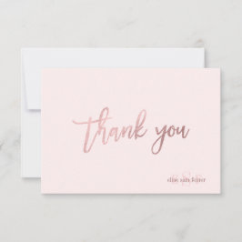 PixDezines DIY Farbe/Monogramm Danke/flach Dankeskarte