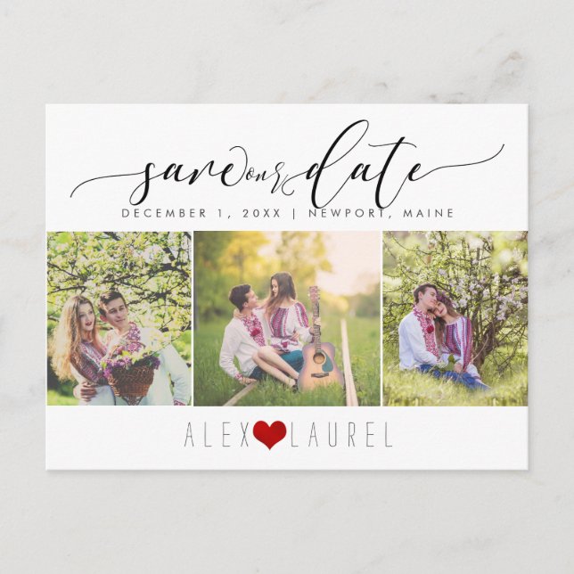 PixDezines DIY Farbe/Rett unseres Datums/unserer K Postkarte (Vorderseite)