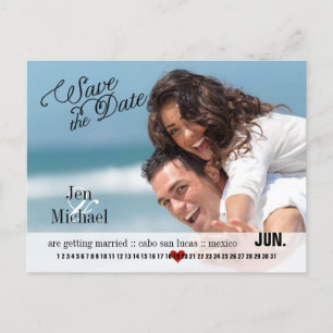 PixDezines DIY Farbe/Save the Date/Kalender Ankündigungspostkarte