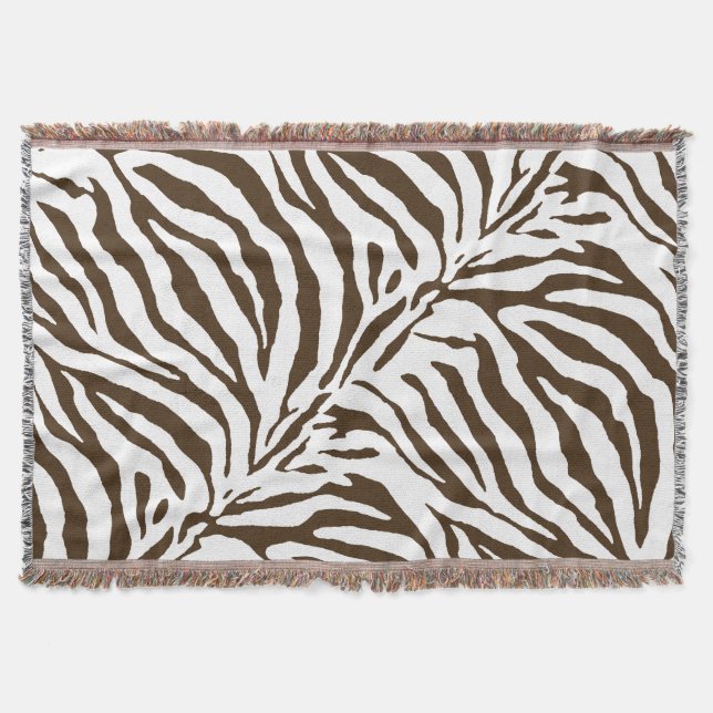 PixDezines DIY Farbe/Zebra Druck Decke (Vorderseite)