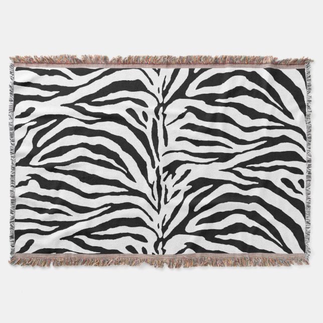 PixDezines DIY Farbe/Zebra Druck Decke (Vorderseite)