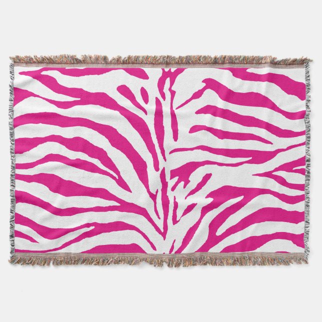PixDezines DIY Farbe/Zebra Druck Decke (Vorderseite)