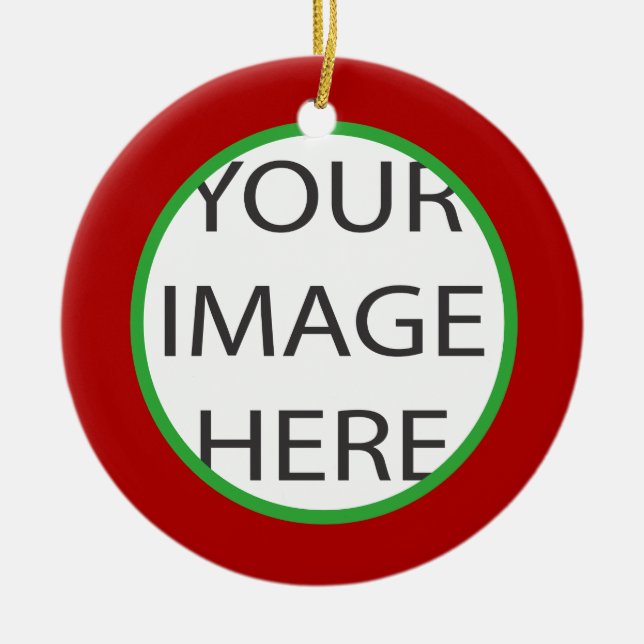 PixDezines DIY Farben/Fotorahmen/Weihnachten Keramikornament (Vorne)