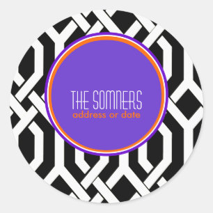 PixDezines DIY Farben, Kew Trellis Runder Aufkleber