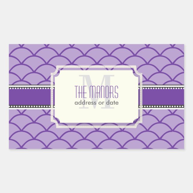 PixDezines DIY Farben/Maßstäbe Trellis Rechteckiger Aufkleber (Vorderseite)