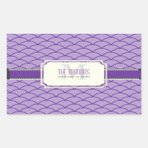 PixDezines DIY Farben/Maßstäbe Trellis Rechteckiger Aufkleber