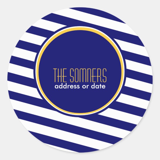 PixDezines DIY-Farben, weiße Streifen, Runder Aufkleber (Vorderseite)