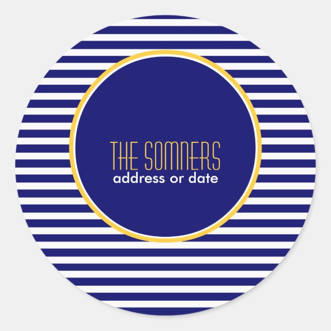 PixDezines DIY-Farben, weiße Streifen, Runder Aufkleber (Vorderseite)