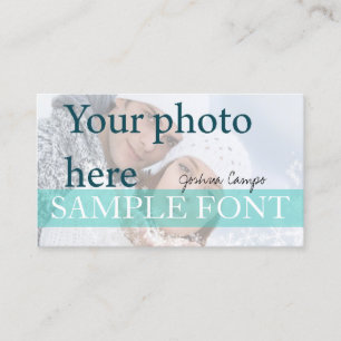 PixDezines DIY-Fotos und -Schriften Visitenkarte