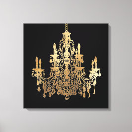 PixDezines DIY Hintergrund/Imitate Gold Kronier Leinwanddruck