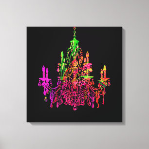 PixDezines DIY Hintergrund/Murano Glas Lüster Leinwanddruck