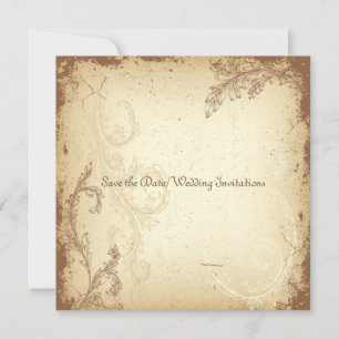 PixDezines DIY vintage+floral Save The Date