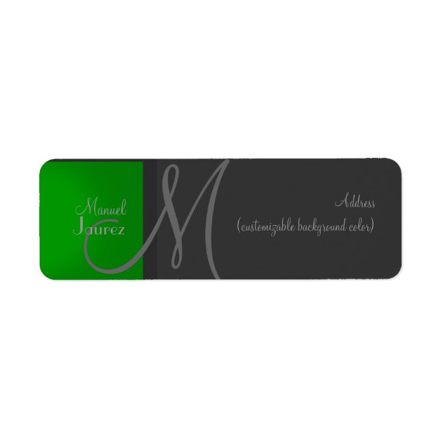 PixDezines do-it-yourself étiquette monogramme cou (Devant)
