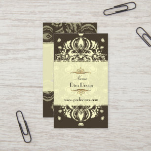 PixDezines DOLCE DAMAST/DUNKLE SCHOKOLADE/DIY FARB Visitenkarte